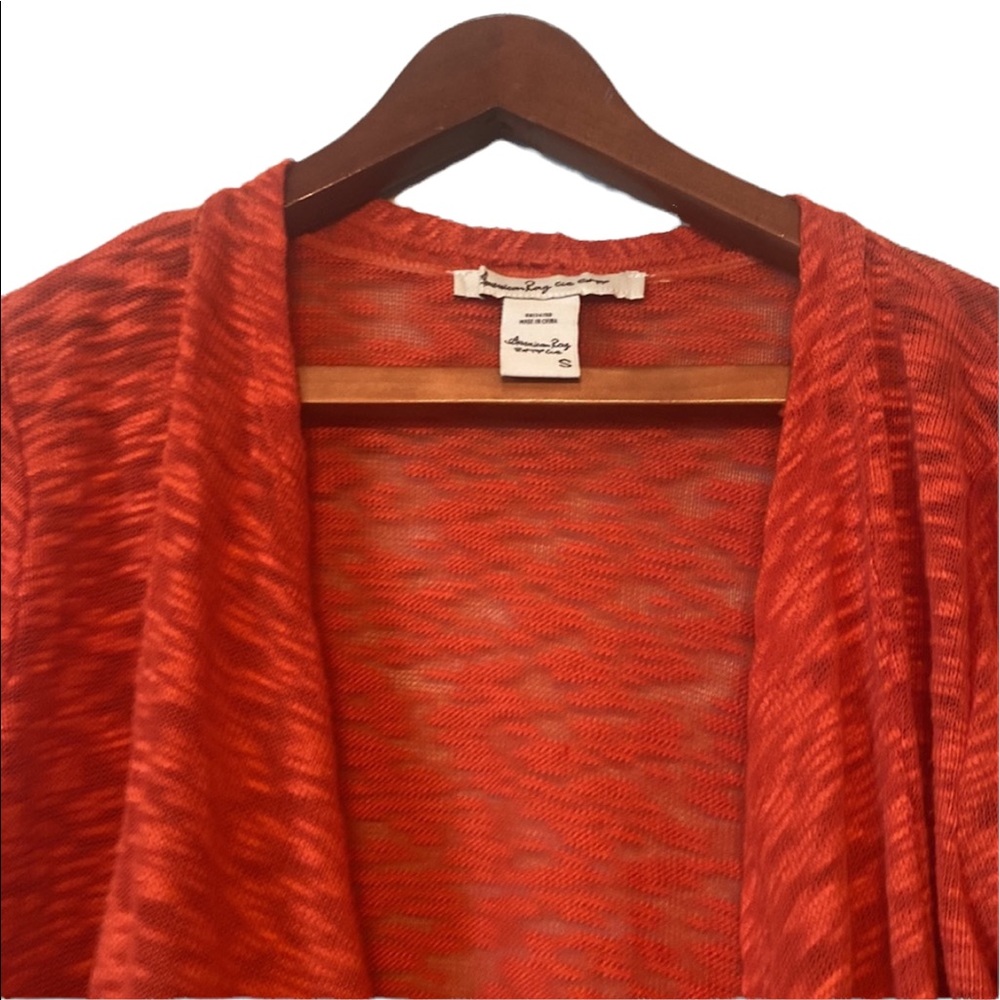 Women’s American Rag Brand Rust Open Front Sweater - Picture 3 of 9
